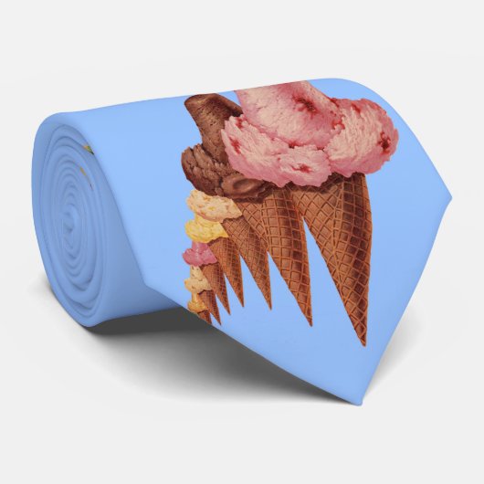 Generationen von Eis-Kones drucken Krawatte (Gerollt)
