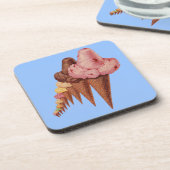 Generationen von Eistöpfen Getränkeuntersetzer (Linke Seite)