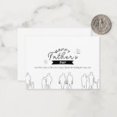 Generationen von Liebe Vatertagskarte Mitteilungskarte (Vorderseite/Rückseite Beispiel)