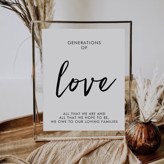 Generationen von Minimalistischen Hochzeitsskriege Poster