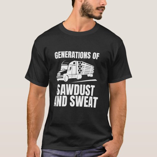 Generationen von Sägemehl- und Schweißholzbaumtran T-Shirt (Vorderseite)