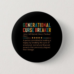 Generationenfluch - Definition Retro-Vintag Button