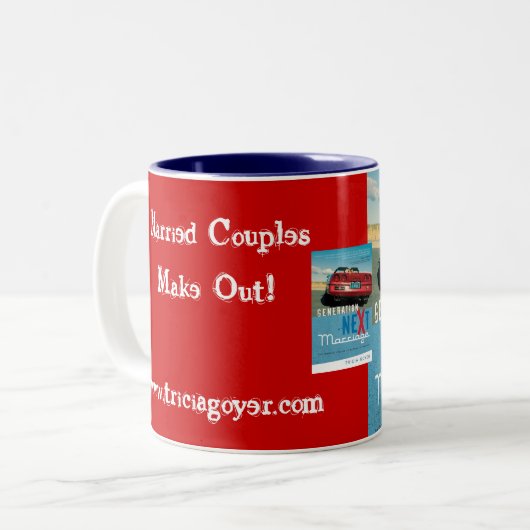 Generations-folgende Heirat-Tasse Zweifarbige Tasse (Vorderseite Links)