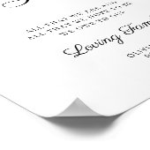 Generations Of Love Minimalist Modern Wedding Poster (Ecke)