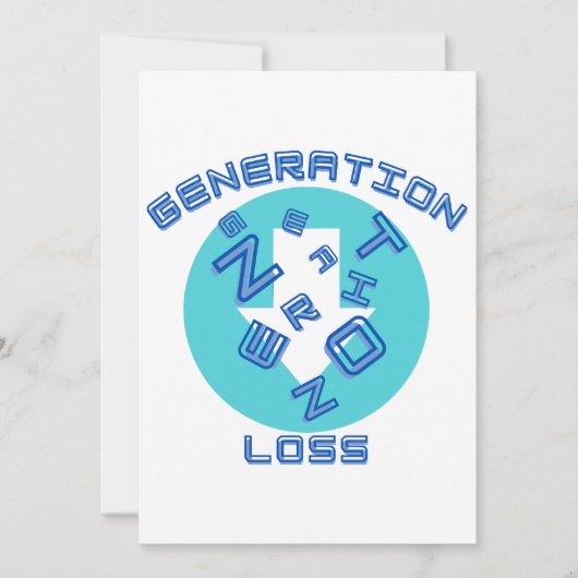 Generationsverlust Einladung (Vorderseite)