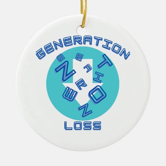 Generationsverlust Keramik Ornament (Vorne)