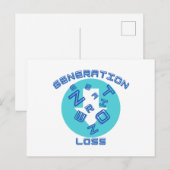Generationsverlust Postkarte (Vorne/Hinten)