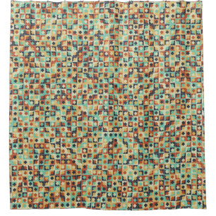 Generative abstrakt geometrische Musterberechnung Duschvorhang