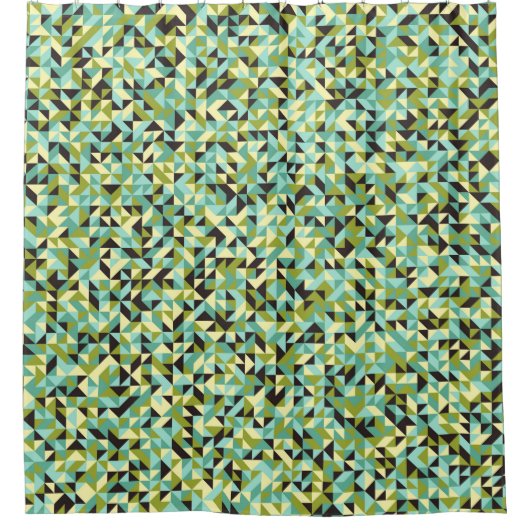 Generative abstrakt geometrische Musterberechnung Duschvorhang (Vorderseite)