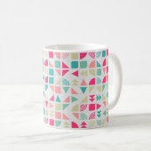 Generative abstrakt geometrische Musterberechnung Kaffeetasse (VorderseiteRechts)