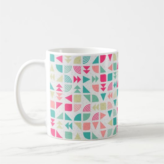 Generative abstrakt geometrische Musterberechnung Kaffeetasse (Links)