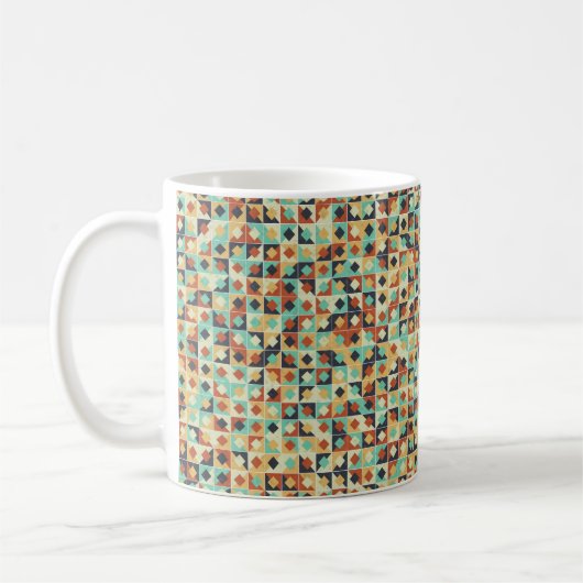 Generative abstrakt geometrische Musterberechnung Kaffeetasse (Links)
