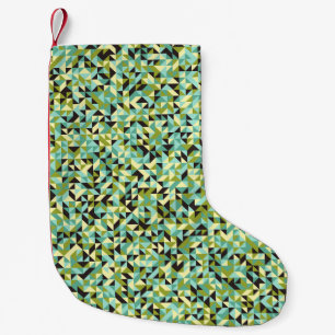 Generative abstrakt geometrische Musterberechnung Kleiner Weihnachtsstrumpf