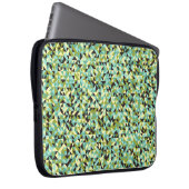 Generative abstrakt geometrische Musterberechnung Laptopschutzhülle (Vorne Rechts)