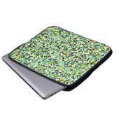 Generative abstrakt geometrische Musterberechnung Laptopschutzhülle (Vorne Knopf)