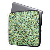 Generative abstrakt geometrische Musterberechnung Laptopschutzhülle (Vorderseite Links)