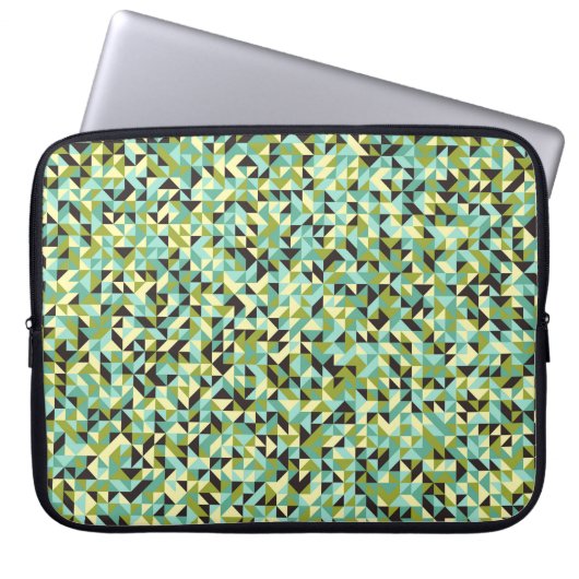 Generative abstrakt geometrische Musterberechnung Laptopschutzhülle (Vorderseite)