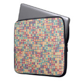 Generative abstrakt geometrische Musterberechnung Laptopschutzhülle (Vorderseite Links)