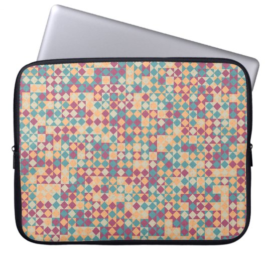 Generative abstrakt geometrische Musterberechnung Laptopschutzhülle (Vorderseite)
