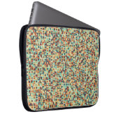 Generative abstrakt geometrische Musterberechnung Laptopschutzhülle (Vorne Rechts)