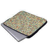Generative abstrakt geometrische Musterberechnung Laptopschutzhülle (Vorne Knopf)
