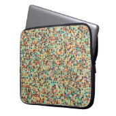 Generative abstrakt geometrische Musterberechnung Laptopschutzhülle (Vorderseite Links)