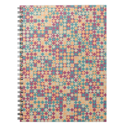 Generative abstrakt geometrische Musterberechnung Notizblock (Vorderseite)