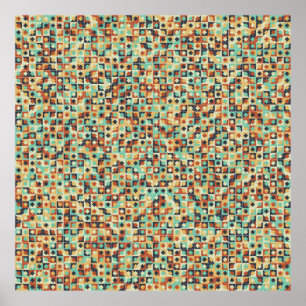 Generative abstrakt geometrische Musterberechnung Poster