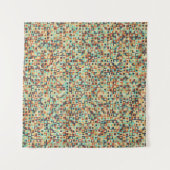 Generative abstrakt geometrische Musterberechnung Wandteppich (Vorderseite (Horizontal))