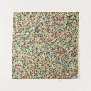 Generative abstrakt geometrische Musterberechnung Wandteppich