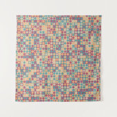 Generative abstrakt geometrische Musterberechnung Wandteppich (Vorderseite (Horizontal))