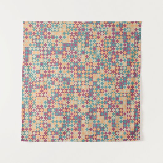 Generative abstrakt geometrische Musterberechnung Wandteppich (Vorderseite)