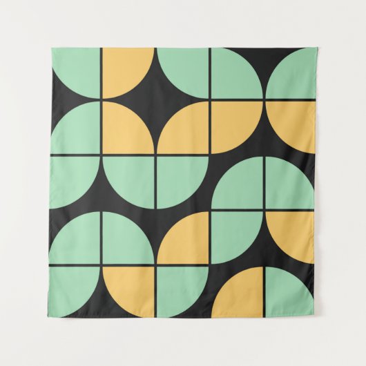 Generative abstrakt geometrische Musterberechnung Wandteppich (Vorderseite)