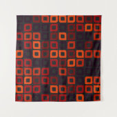 Generative abstrakt geometrische Musterberechnung Wandteppich (Vorderseite (Horizontal))