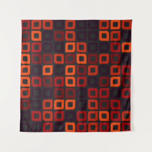 Generative abstrakt geometrische Musterberechnung Wandteppich (Vorderseite)