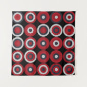 Generative abstrakt geometrische Musterberechnung Wandteppich (Vorderseite (Horizontal))