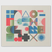 Generative Design-Grafik Geschenkpapier (Flach)