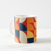 Generative Kunst: Bunte Quarterzirkel Kaffeetasse (Vorderseite Links)