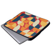 Generative Kunst: Bunte Quarterzirkel Laptopschutzhülle (Vorne Knopf)