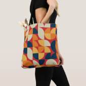 Generative Kunst: Bunte Quarterzirkel Tasche (Von Nahem)