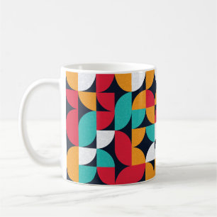 Generative Kunst: Farbige Dreiecksstruktur Kaffeetasse