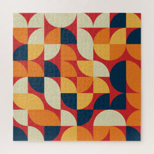 Generative Kunst: Farbige Viertelkreise Puzzle