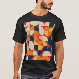 Generative Kunst: Farbige Viertelkreise T-Shirt