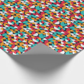 Generative Kunst: Farbiges Dreieck-Muster Geschenkpapier (Ecke)