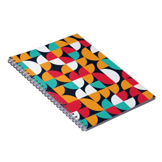 Generative Kunst: Farbiges Dreieck-Muster Notizblock (Rechte Seite)