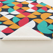 Generative Kunst: Farbiges Dreieck-Muster Sherpadecke (3/4)