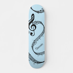Generativer G-Schlüssel Persönlich Blau Skateboard