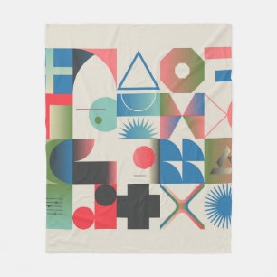 Generatives Designkunstwerk Grafiken von bizarren Fleecedecke