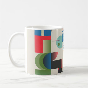 Generatives Designkunstwerk Grafiken von bizarren Kaffeetasse