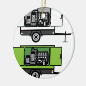 Generatoranhängervektor Keramik Ornament (Links)